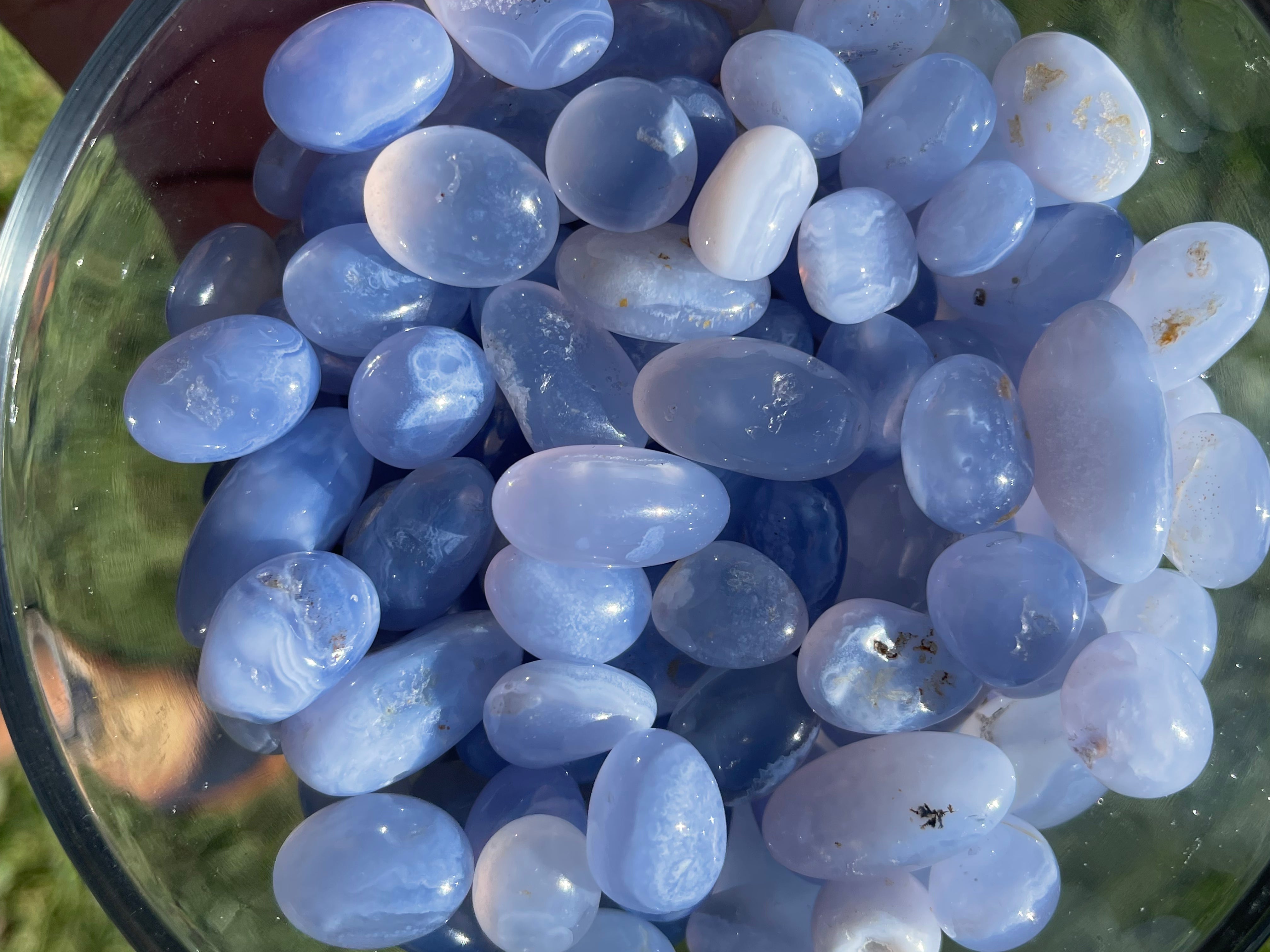 Blue Lace Agate Tumble Stones MMM
